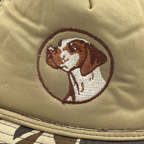 Vintage Winchester Bird Hunting Hat Jones Style Dog Camo Size Large W/ Ear Flaps - Picture 2 of 13